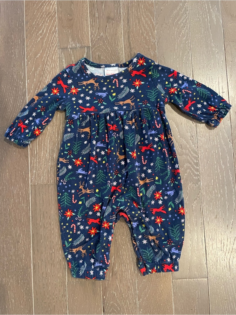 Hanna Andersson Organic Cotton Holiday Romper | 3–6 Months